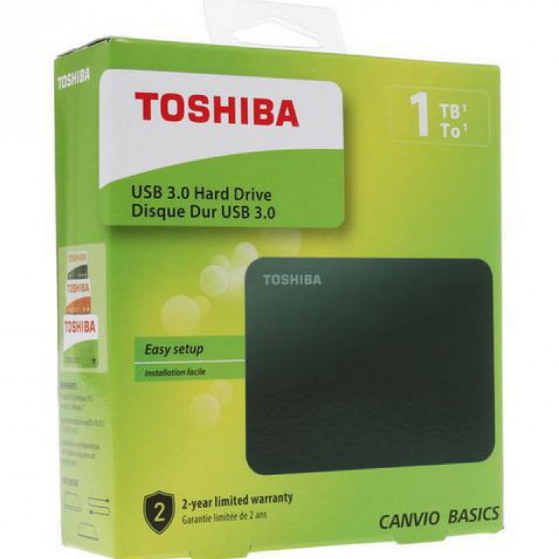 Внешний диск Toshiba Canvio, USB 3.0, 1Тб, черный. Артикул р7471.30