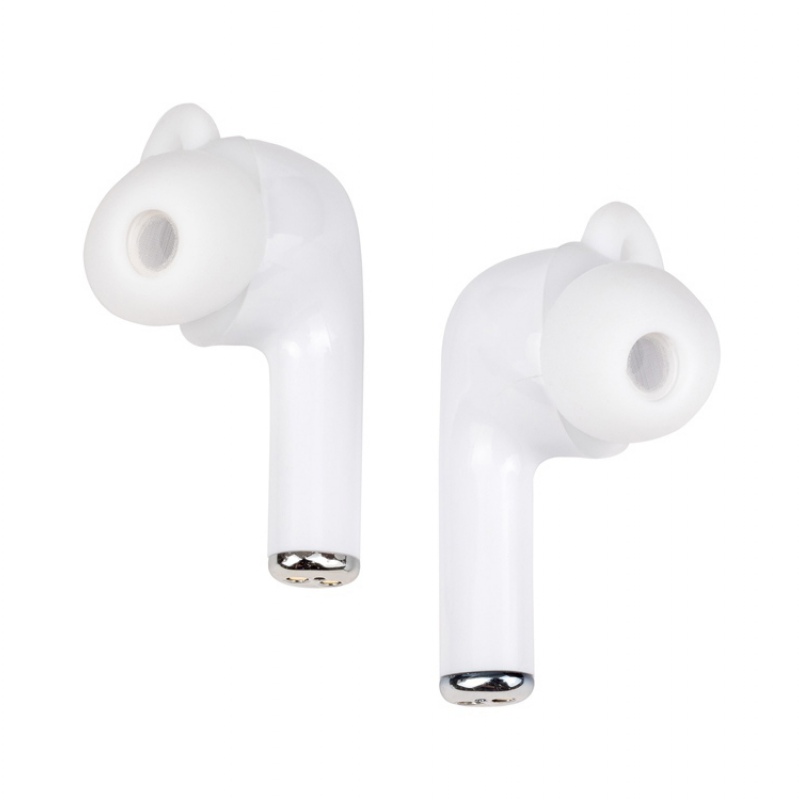 Наушники беспроводные TWS «Clarity» с шумоподавлением ENC, белый, черный. Артикул о52111