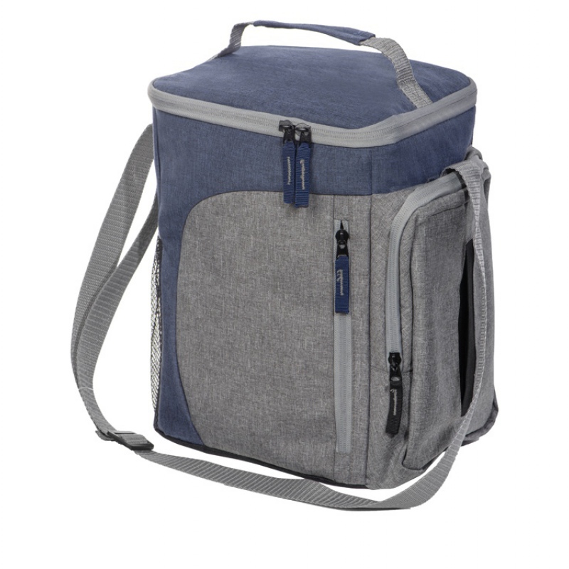 Сумка-холодильник «Festival XL», серый/темно-серый, серый/синий. Артикул о88711