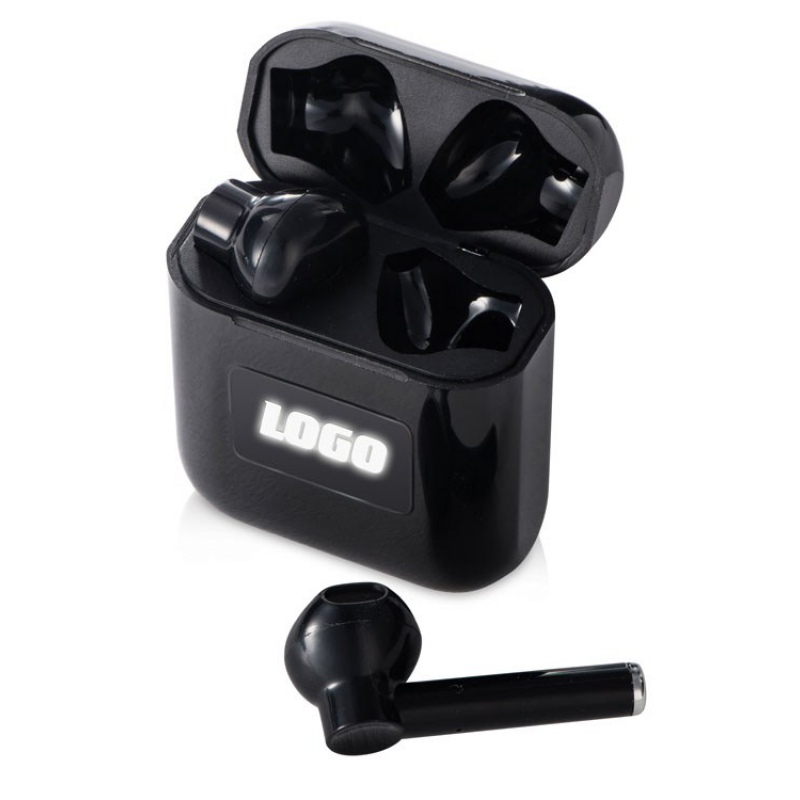 Беспроводные наушники TWS c подсветкой лого «Twinkles», черный. Артикул о580030