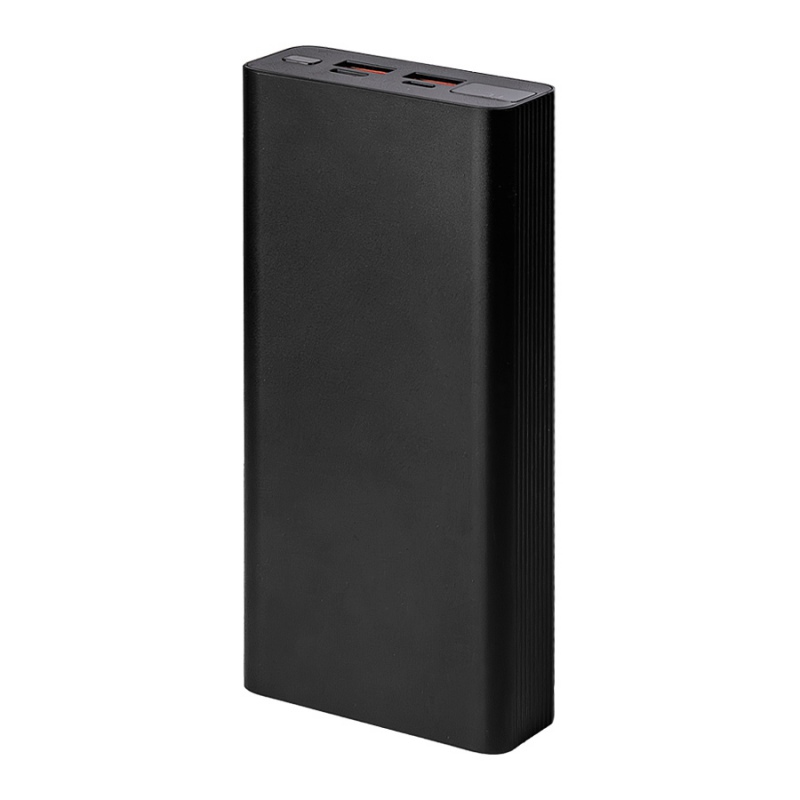 Универсальный аккумулятор OMG Iron line 20 (20000 мАч), металл, 14,7х6.6х2,7 см, синий, серебристый, черный. Артикул и37180