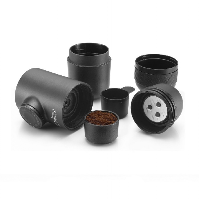 Ручная мини кофемашина «Minipresso GR», для молотого кофе, черный. Артикул о822153