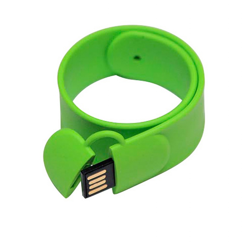 USB 2.0 - флешка на 16 Гб в виде браслета, 7 цветов. Артикул о7001.16