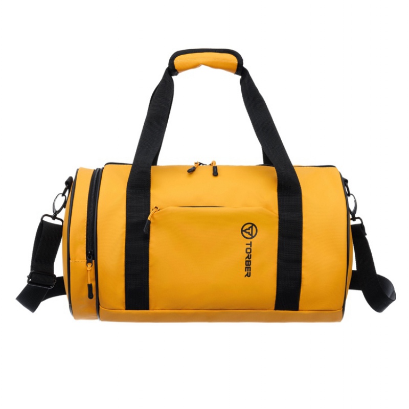 Сумка спортивная «РИТМ», желтый, черный. Артикул о73539, 73612