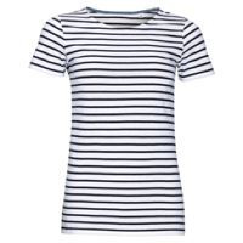 Футболка MILES WOMEN, белая с красным, белая с темно-синим, серая с желтым. Артикул р01399