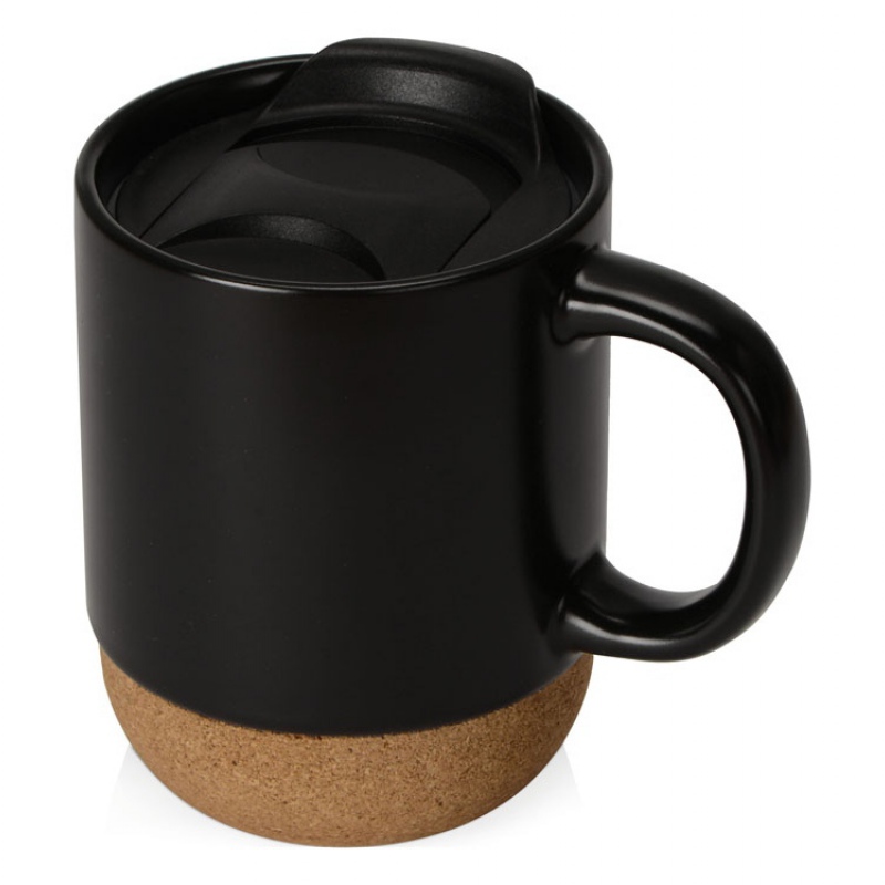 Кружка с пробковым дном и крышкой «Denpasar», 9 цветов. Артикул о87310