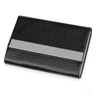 Визитница металл, искусственная кожа. Артикул о417304