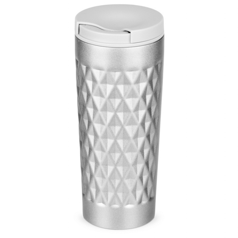 Герметичная вакуумная термокружка «Matrix», 450 мл, черный, серебристый. Артикул о82305