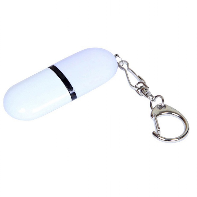 USB 2.0 - флешка промо на 32 Гб каплевидной формы, красный, белый. Артикул о6015.32