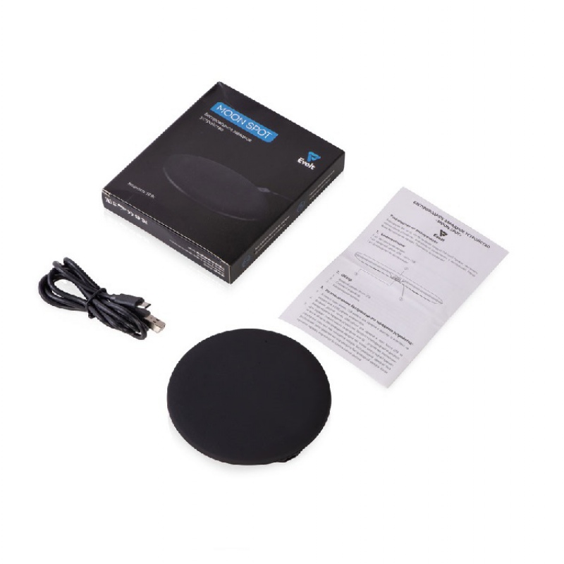 Беспроводное зарядное устройство с подсветкой логотипа «Moon spot», 10 Вт. Артикул о595737