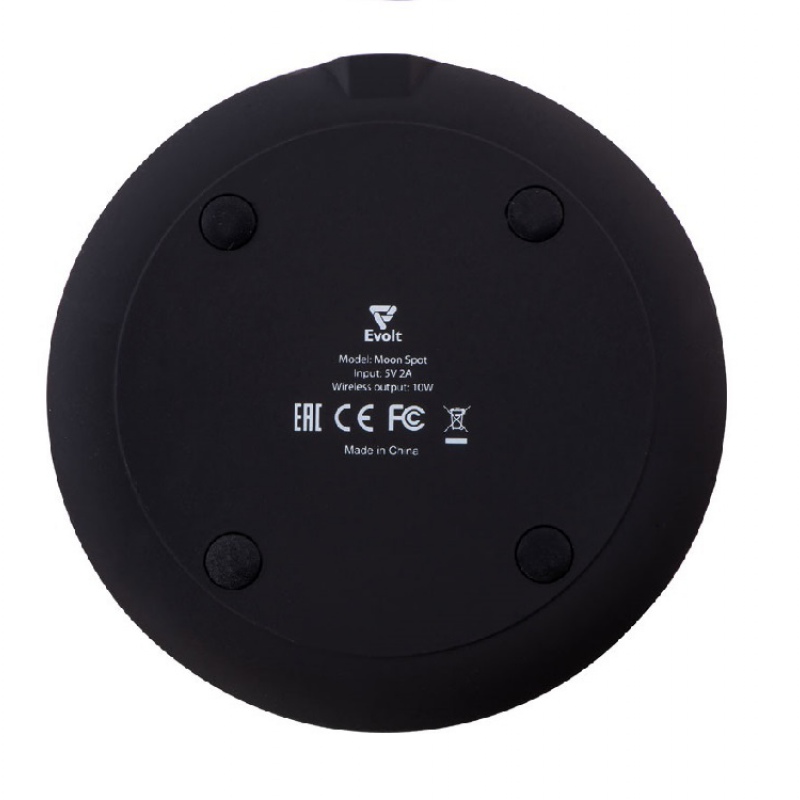 Беспроводное зарядное устройство с подсветкой логотипа «Moon spot», 10 Вт. Артикул о595737