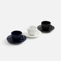 Чайная пара Stansa, темно-синяя, черная, белая. Артикул р18275