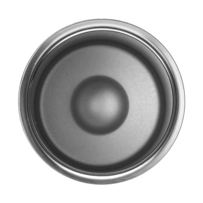 Вакуумная термокружка «Noble» с 360° крышкой-кнопкой, крафтовый тубус, черный, серебристый. Артикул о81300W