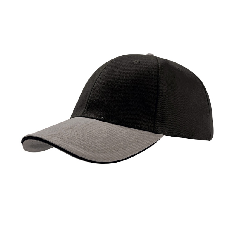 Бейсболка LIBERTY SANDWICH, 6 клиньев, сэндвич, металлическая застежка, 24 цвета. Артикул и25435