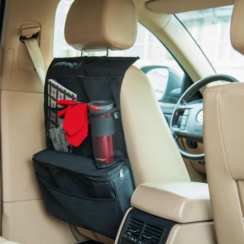 Органайзер с термоотделением на спинку сиденья Cool Rider, черный. Артикул р10474.30