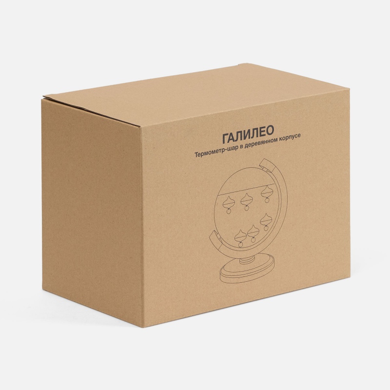 Термометр-шар «Галилео» в деревянном корпусе. Артикул р17697.00