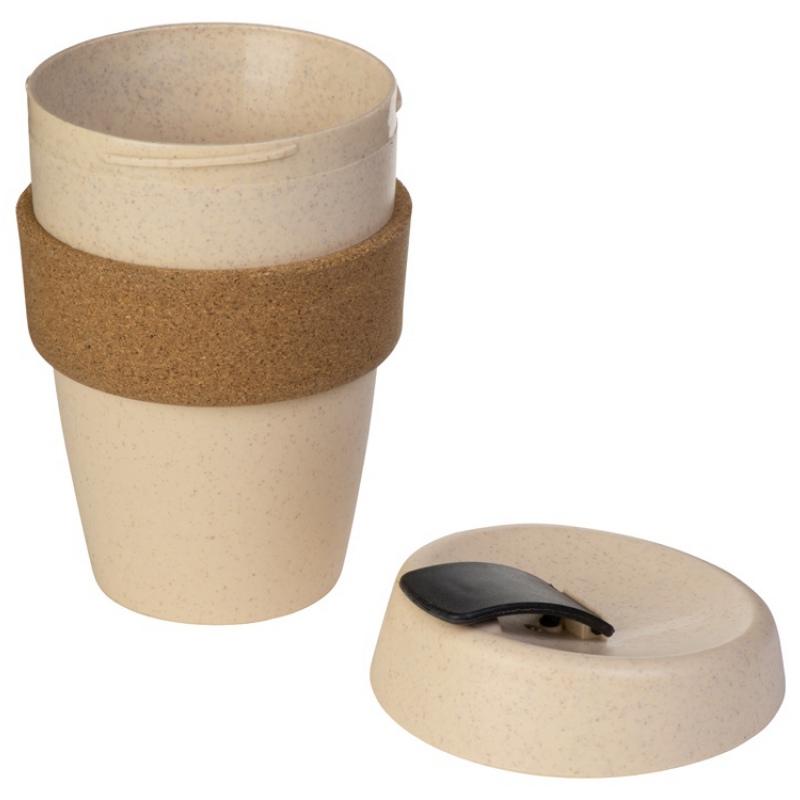 Стакан из пшеничного волокна с двойными стенками «Pino», 5 цветов. Артикул о82872