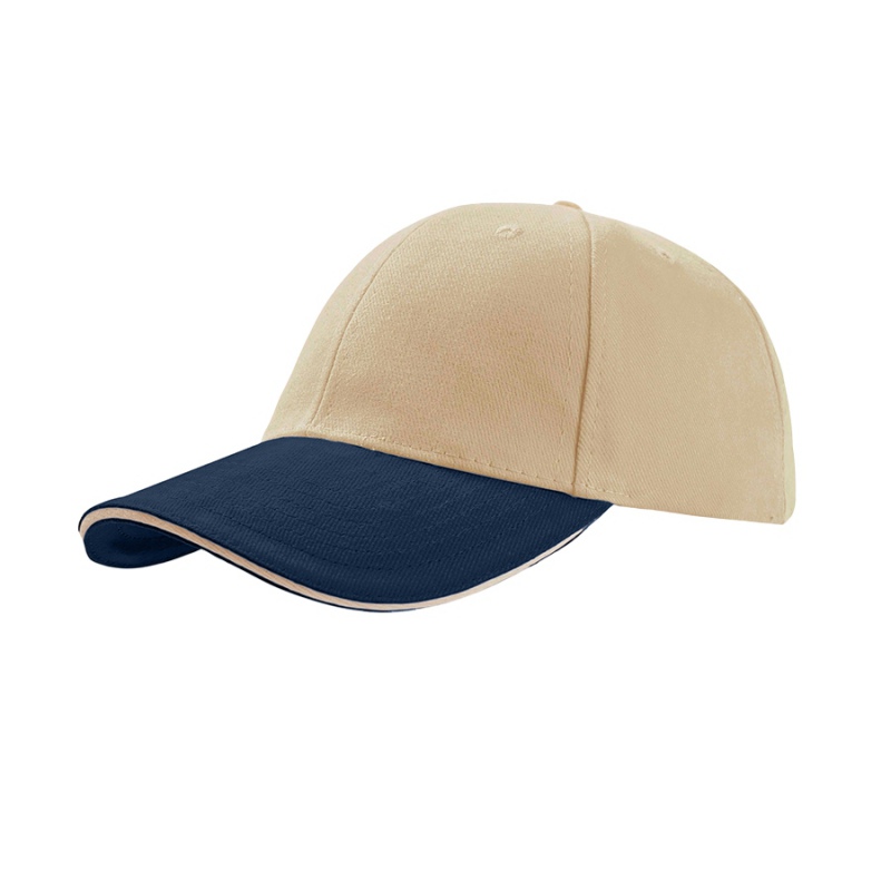 Бейсболка LIBERTY SANDWICH, 6 клиньев, сэндвич, металлическая застежка, 24 цвета. Артикул и25435