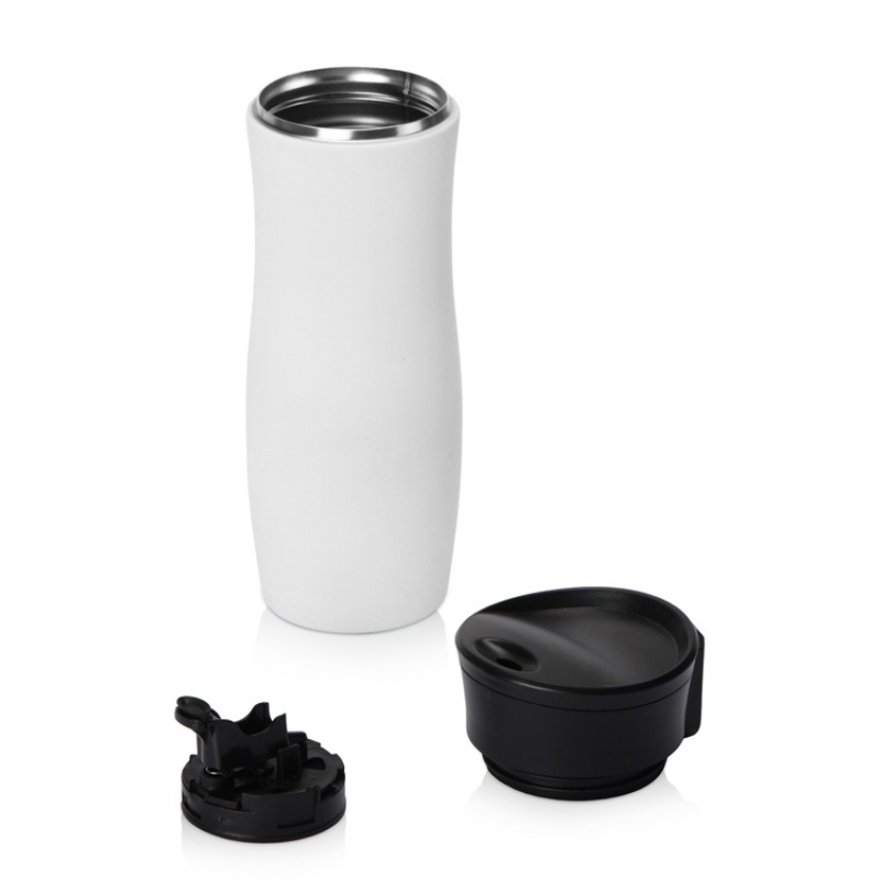 Вакуумная герметичная термокружка «Streamline» с покрытием soft-touch, белый. Артикул о810006