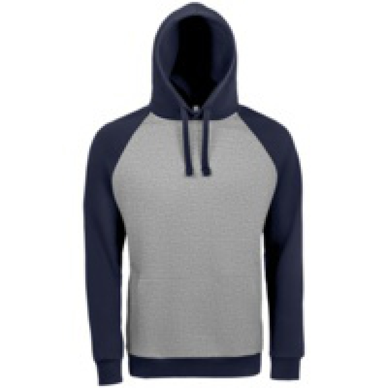 Толстовка унисекс Seattle, белая с темно-синим, серая меланж c темно-синим, серая меланж с бордовым. Артикул р02998