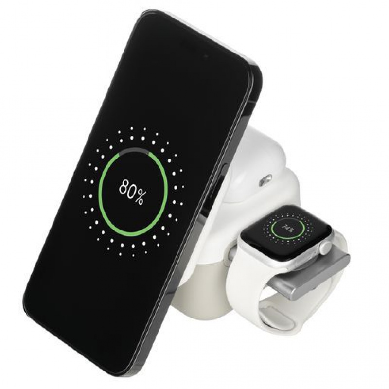 Беспроводная зарядная станция 3в1 15W Куб (Cube Wireless Magnetic). Артикул е22164.100