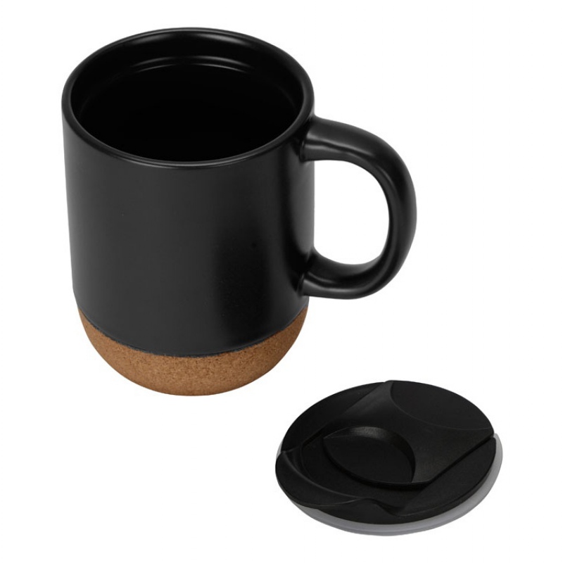 Кружка с пробковым дном и крышкой «Denpasar», 9 цветов. Артикул о87310