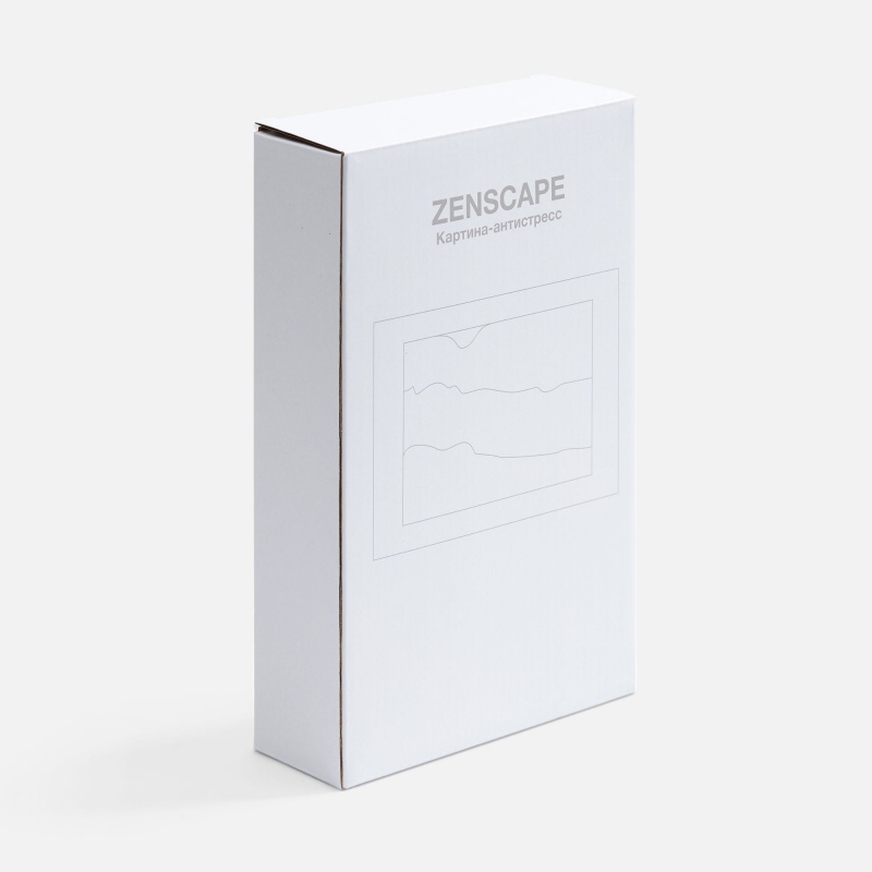 Песочная картина-антистресс Zenscape, белая с синим. Артикул р20243.64