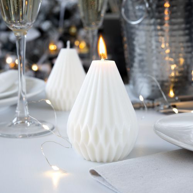 Свеча Glowberry, Свеча Pearfect, белый. Артикул р19348.60, р19349.60