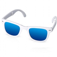 Складные очки с зеркальными линзами «Ibiza»,  белый, черный. Артикул о83150