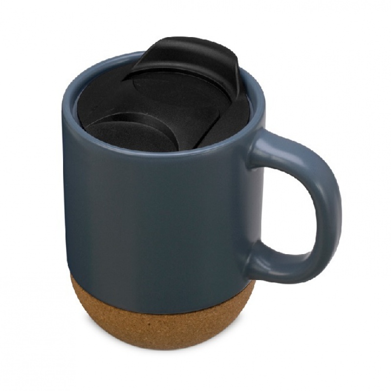 Кружка с пробковым дном и крышкой «Denpasar», 9 цветов. Артикул о87310