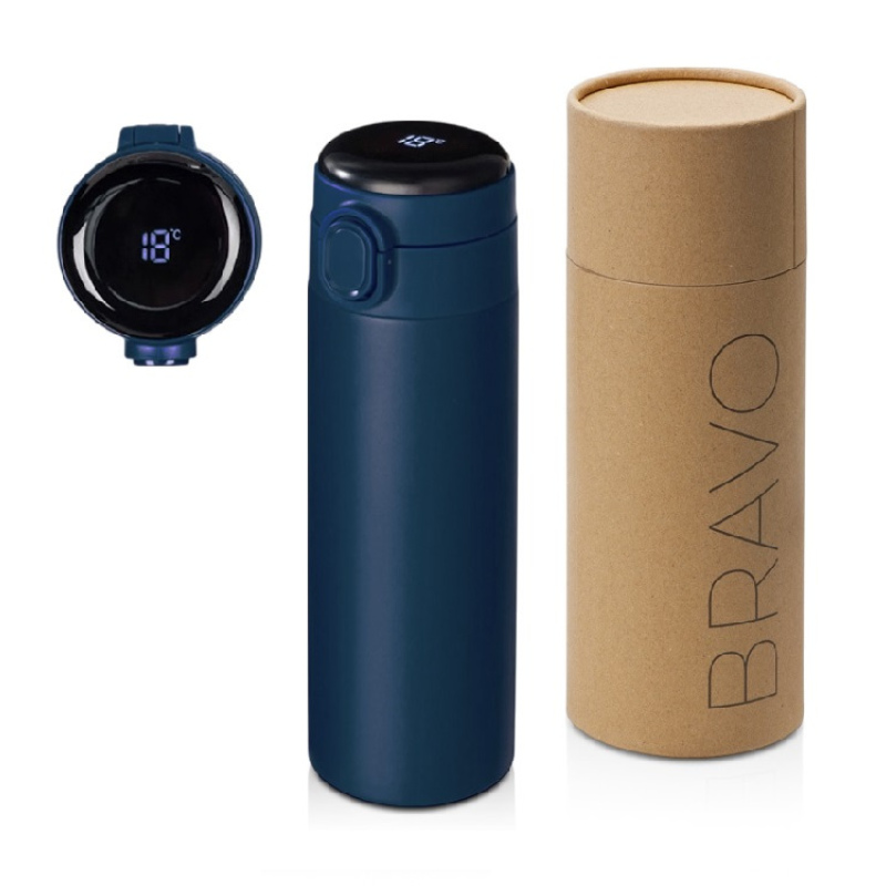 Вакуумная термокружка с индикатором и медной изоляцией «Bravo», 400 мл, 6 цветов. Артикул о82761