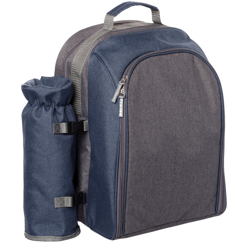 Набор для пикника Fridag на 2 персоны, темно-синий с серым, серый с голубым. Артикул р3900