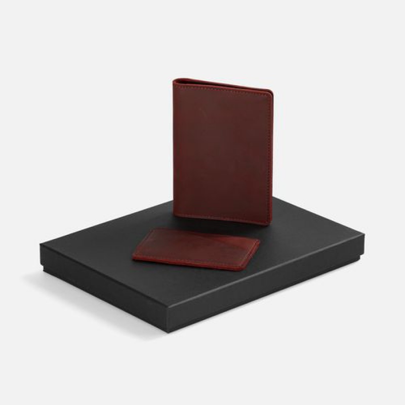 Набор, обложка для паспорта и чехол для карточек, InStream, 6 цветов. Артикул р17726