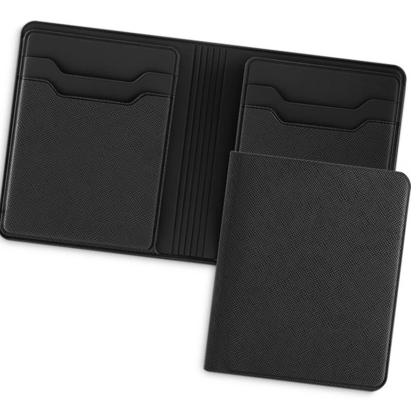 Картхолдер с отделением для наличных денег «Favor», темно-синий, черный. Артикул о114112, о114307