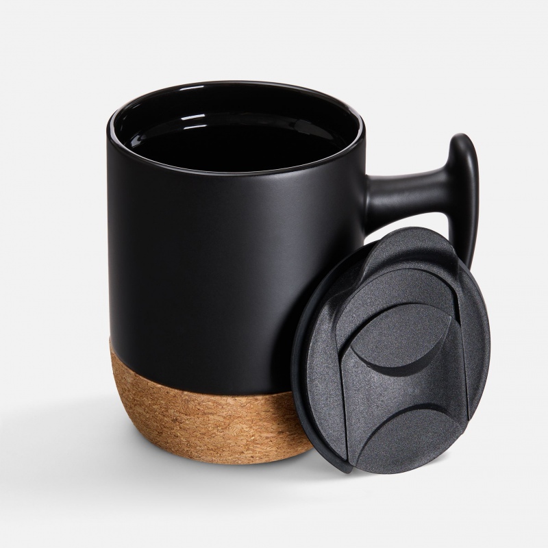 Кружка Corky Grip, белая, черная, синяя. Артикул р18664