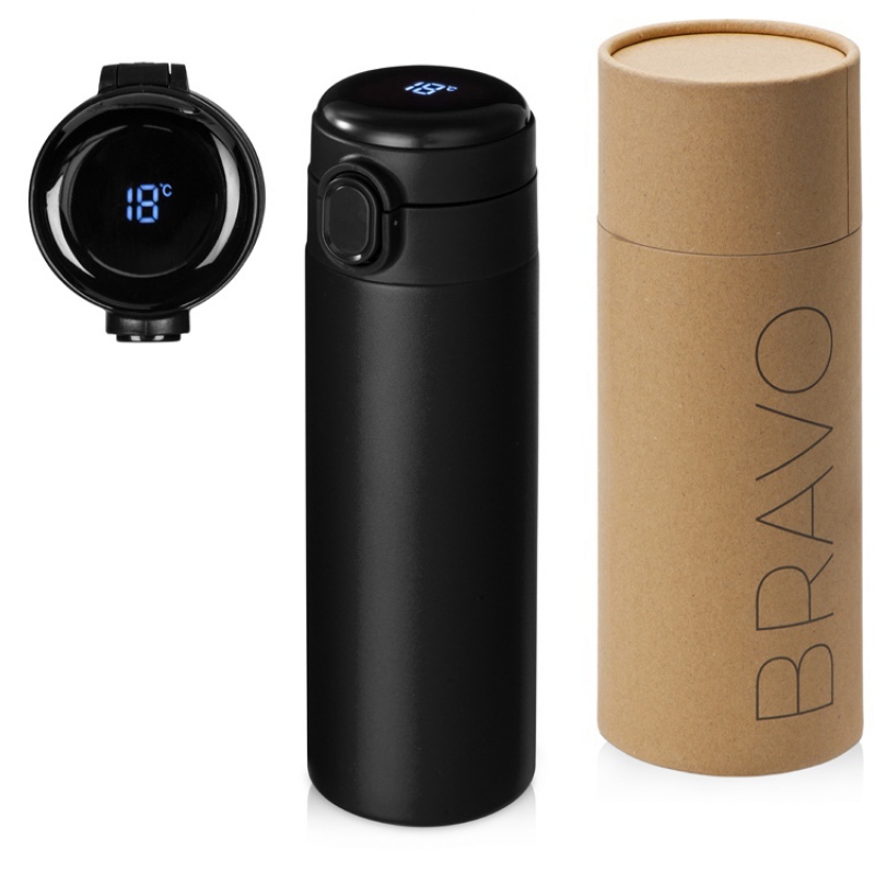 Вакуумная термокружка с индикатором и медной изоляцией «Bravo», 400 мл, 6 цветов. Артикул о82761