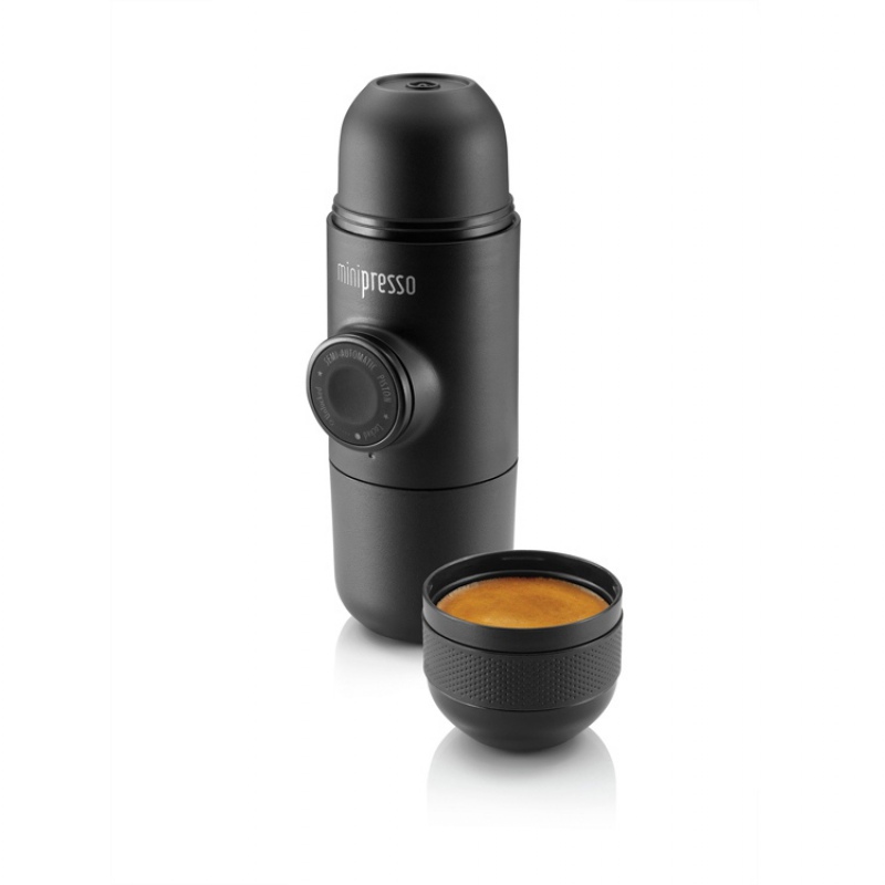 Ручная мини кофемашина «Minipresso GR», для молотого кофе, черный. Артикул о822153