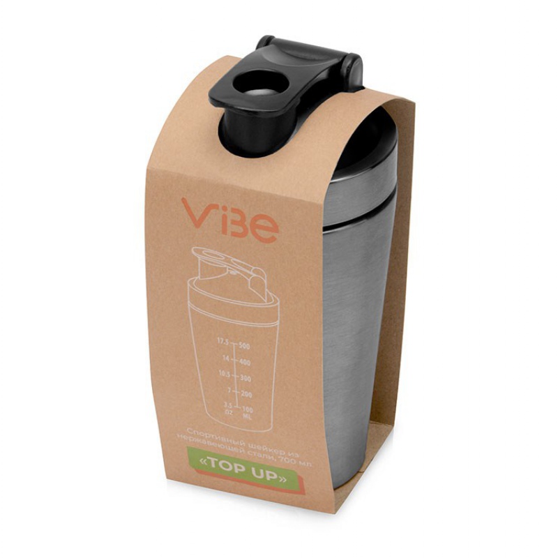 Спортивный шейкер из нержавеющей стали «Top Up». Артикул о827040