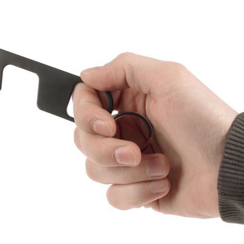 Брелок Poke для бесконтактных нажатий, черный. Артикул р12922