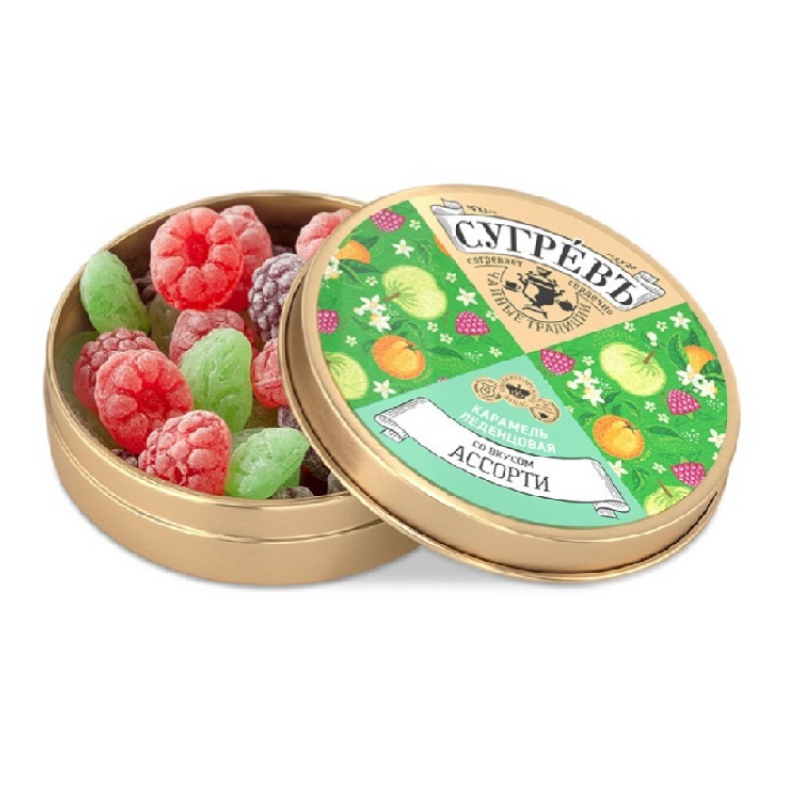 Карамель леденцовая в банке со вкусом, ассорти, яблока, смородины, малины, апельсина. Артикул о70057