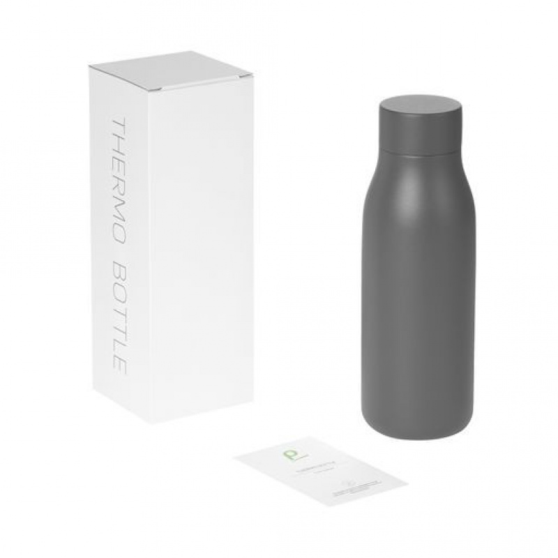 Термобутылка вакуумная герметичная Sevilla, синяя, белая, серая, черная. Артикул е24390