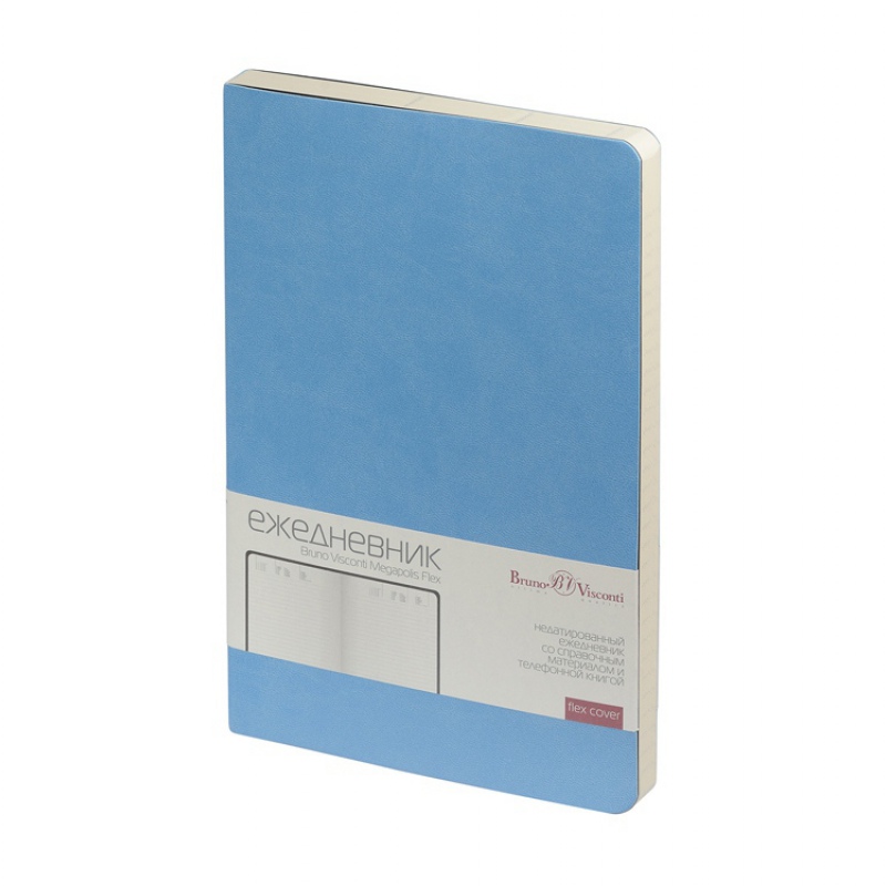 Ежедневник недатированный А5 «Megapolis Velvet Flex», 28 цветов. Артикул о3-531 