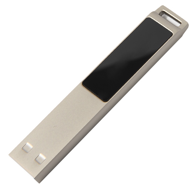 USB flash-карта LED с белой подсветкой (32Гб), серебристая, 6,6х1,2х0,45 см, металл. Артикул и19341