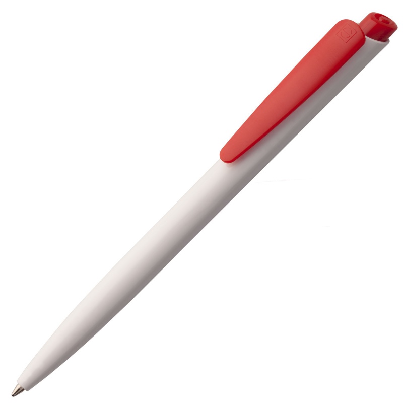 Ручка шариковая Senator Dart Polished, белая с зеленым, красным, синим. Артикул р6308