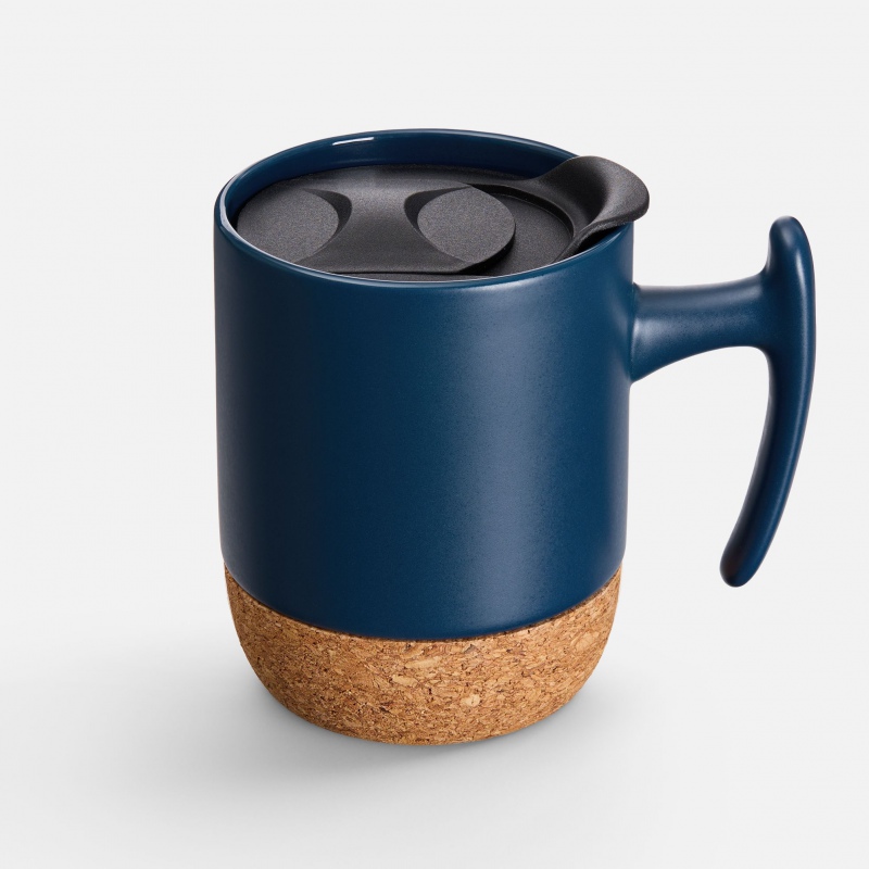 Кружка Corky Grip, белая, черная, синяя. Артикул р18664