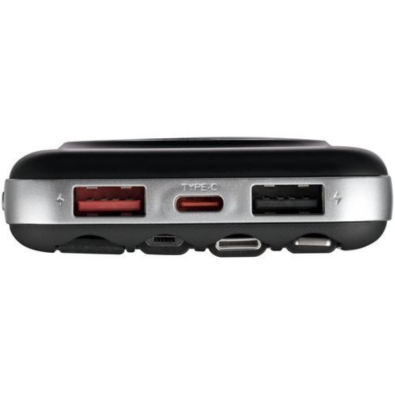 Внешний аккумулятор Omni Pro 10000 мАч, серый, белый, синий, черный. Артикул р25007