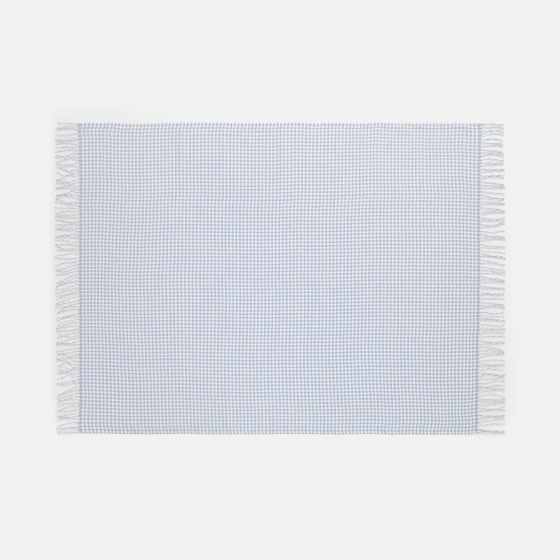 Плед Cambon, иссиня-черный, голубой, бежевый, светло-серый. Артикул р18640