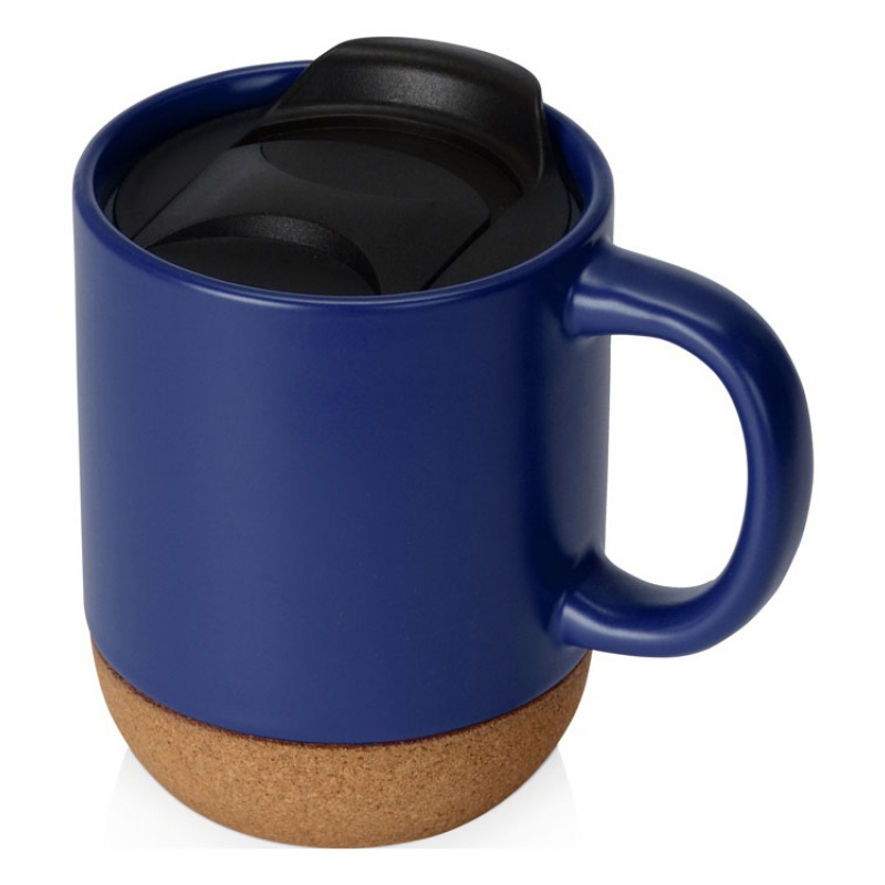 Кружка с пробковым дном и крышкой «Denpasar», 9 цветов. Артикул о87310