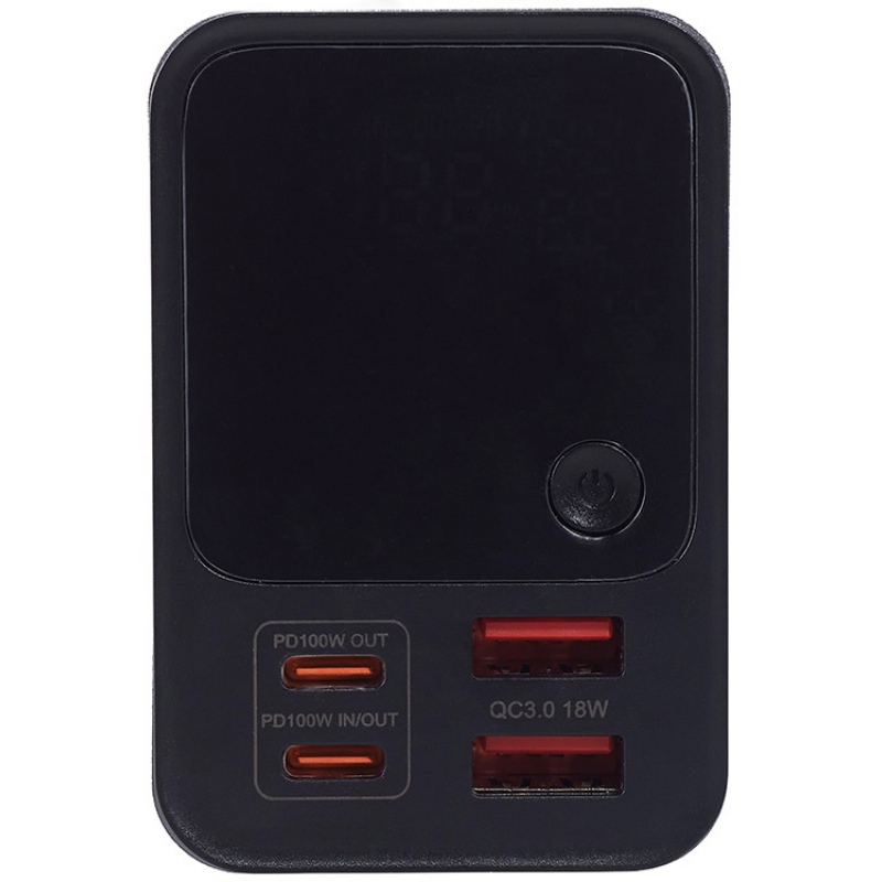 Внешний аккумулятор для ноутбуков «EpIQ», 100 Вт, 30000 mAh, темно-серый. Артикул о590980