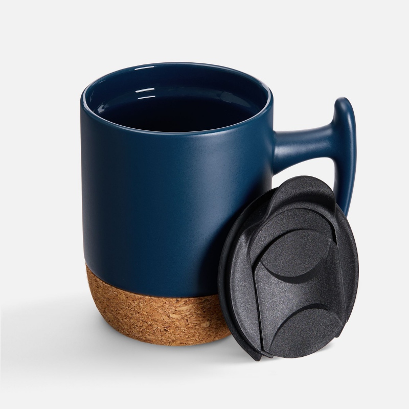 Кружка Corky Grip, белая, черная, синяя. Артикул р18664